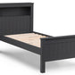 MAINE BOOKCASE BED - ANTHRACITE