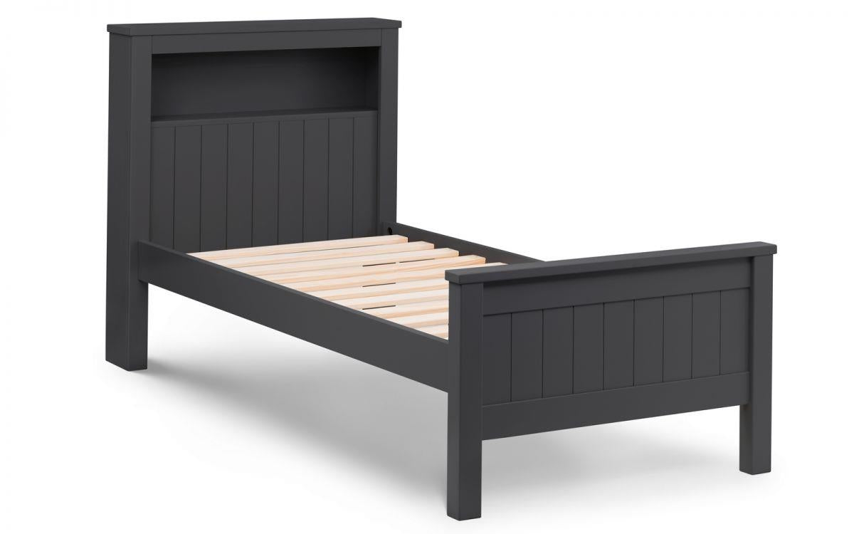 MAINE BOOKCASE BED - ANTHRACITE