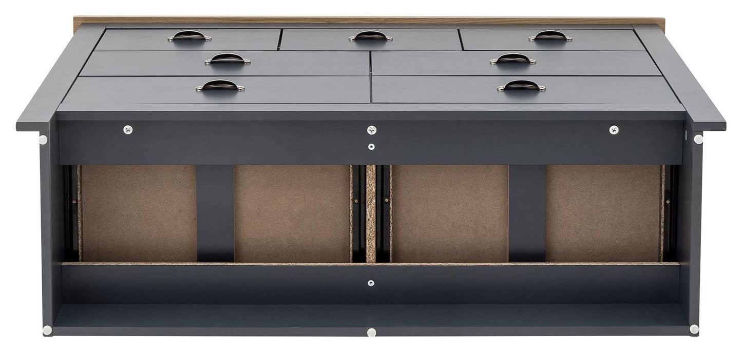 LANCASTER MERCHANT CHEST - SLATE BLUE