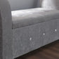 VERONA CHENILLE STORAGE WINDOW SEAT - GREY