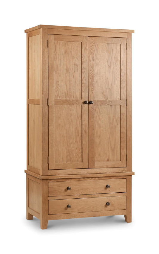 MARLBOROUGH 2 DOOR COMBINATION WARDROBE - OAK