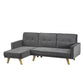 KITSON VELVET SOFA BED - SILVER/GREY