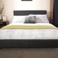 BED IN A BOX FAUX LEATHER BED - 4FT SMALL DOUBLE - BLACK