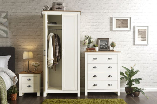 LANCASTER 3 PIECE BEDROOM SET - CREAM