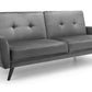 MONZA VELVET SOFA BED - GREY