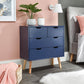 NYBORG 2+2 DRAWER CHEST - NIGHTSHADOW BLUE