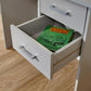 PANAMA 2 DRAWER DESK - GREY