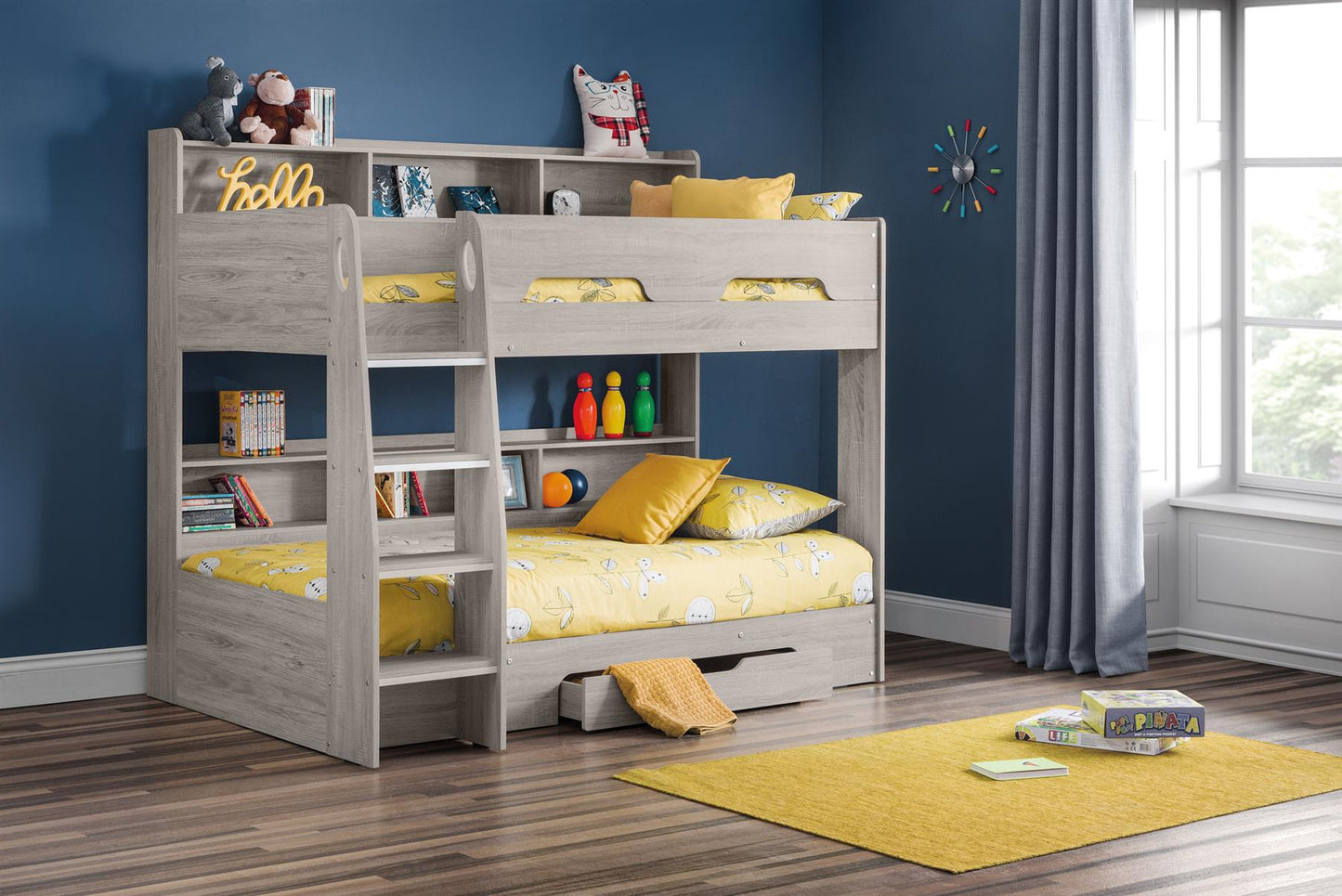 ORION BUNK BED - GREY OAK