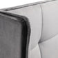 GATSBY VELVET BED - 4FT6" DOUBLE - LIGHT GREY