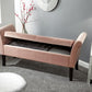 OSBOURNE STORAGE WINDOW SEAT - BLUSH PINK