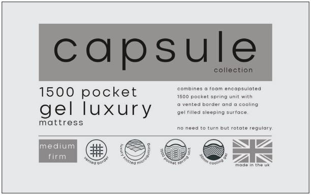 CAPSULE GEL LUXURY MATTRESS - 4FT6" DOUBLE