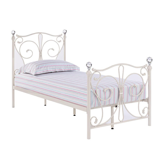 FLORENCE METAL BED - 3FT SINGLE - WHITE