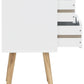 NYBORG 2-DRAWER BEDSIDE TABLE - WHITE