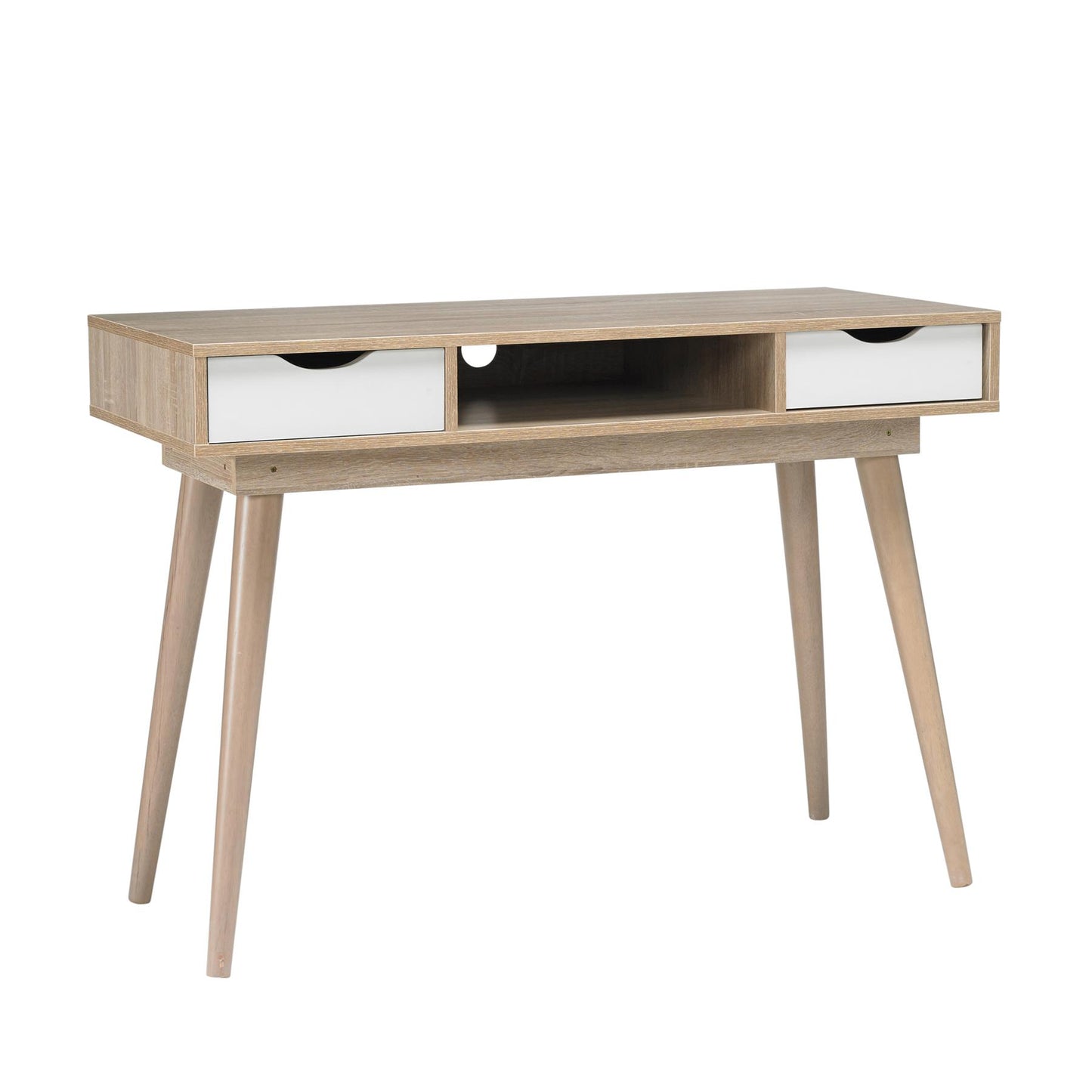 SCANDI DESK - OAK/WHITE