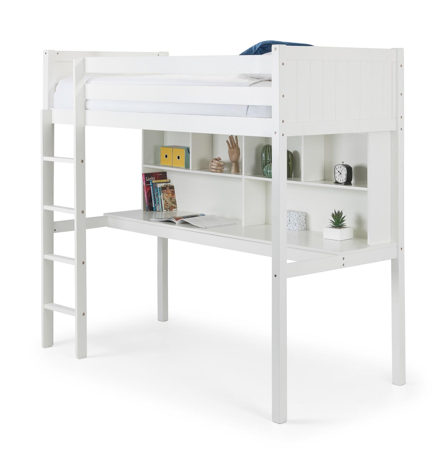 TITAN HIGH SLEEPER BUNK BED - WHITE