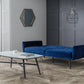 AFINA VELVET SOFA BED - BLUE