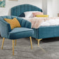 PETTINE CHAIR - TEAL