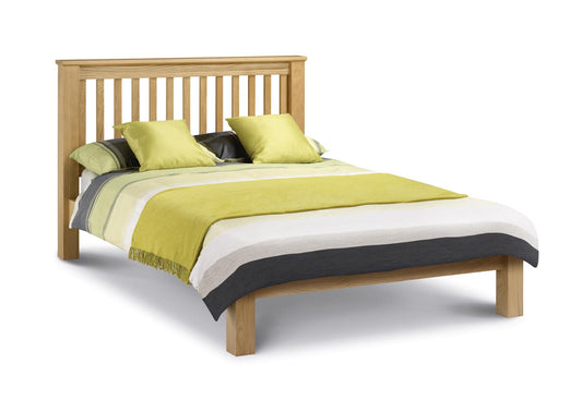 AMSTERDAM WOODEN BED - 4FT6" DOUBLE - LIGHT OAK