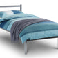 ALPEN METAL BED - 4FT6" DOUBLE - ALUMINIUM FINISH