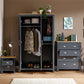 LANCASTER 4 PIECE BEDROOM SET - SLATE BLUE