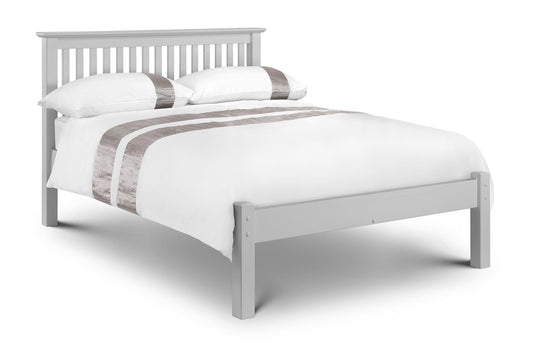 BARCELONA WOODEN BED - 4FT6" DOUBLE - DOVE GREY