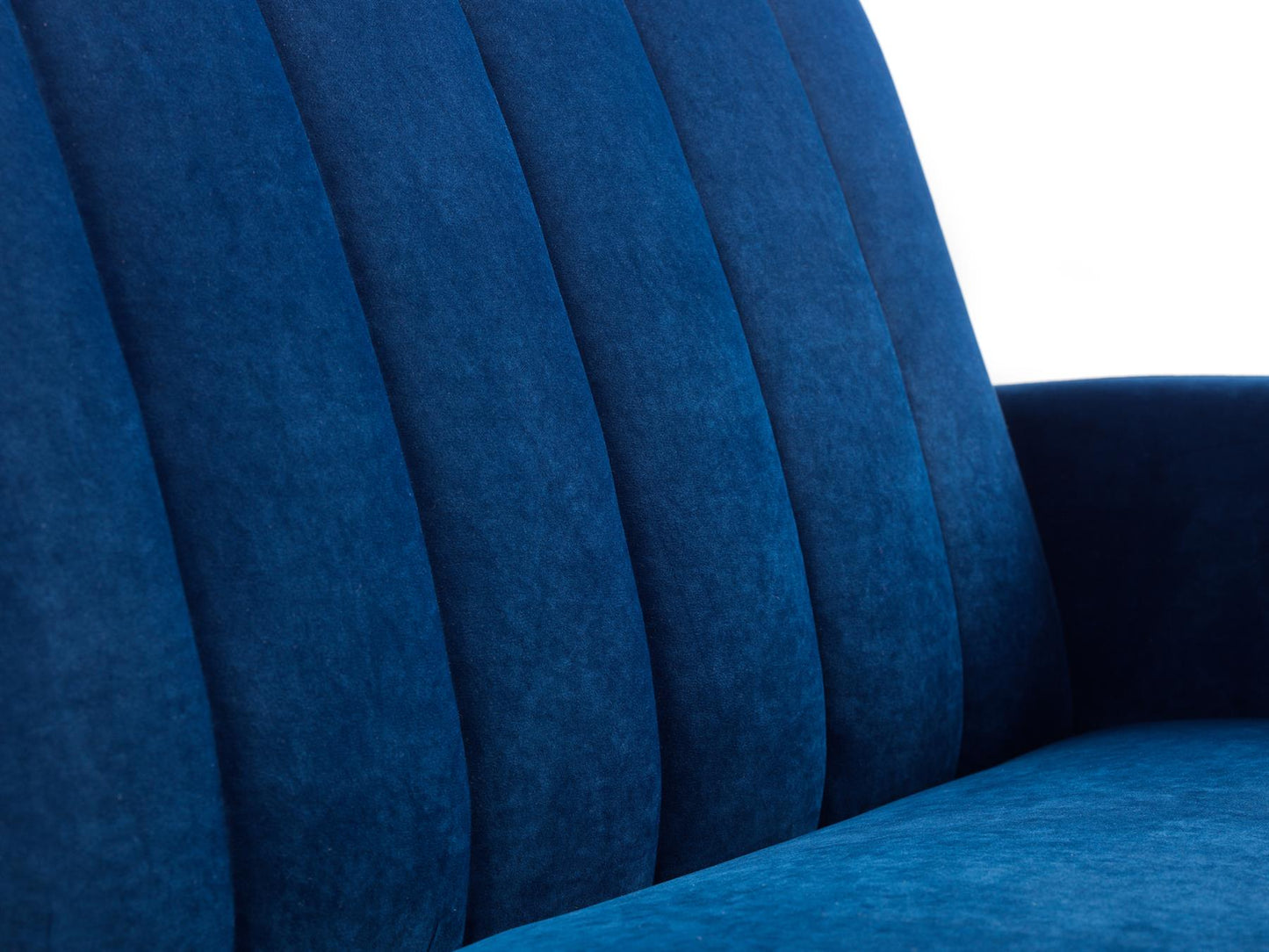 AFINA VELVET SOFA BED - BLUE