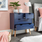 NYBORG 2+2 DRAWER CHEST - NIGHTSHADOW BLUE