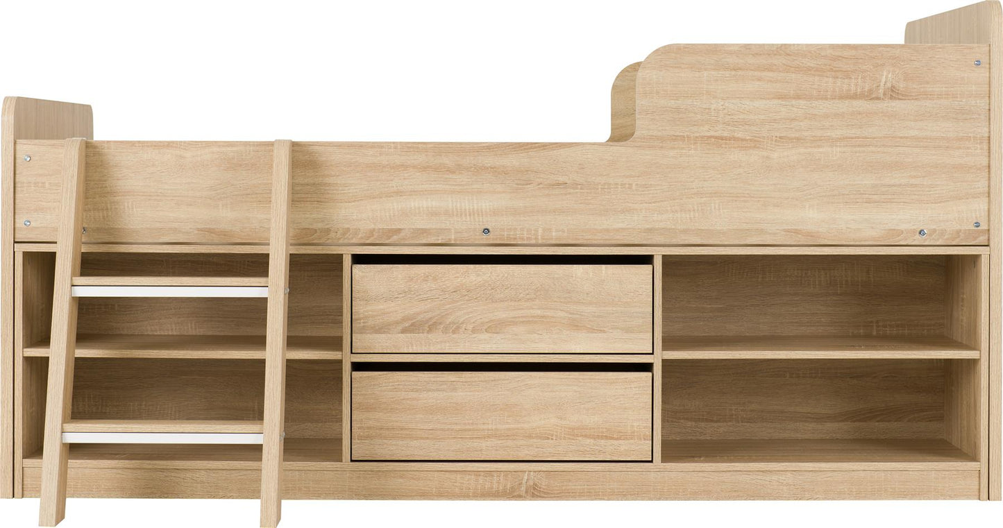 FELIX LOW SLEEPER BED - SONOMA OAK