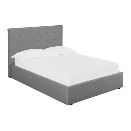 LUCCA FABRIC BED - 4FT6 DOUBLE - GREY