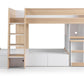 ECLIPSE BUNK BED - OAK/WHITE