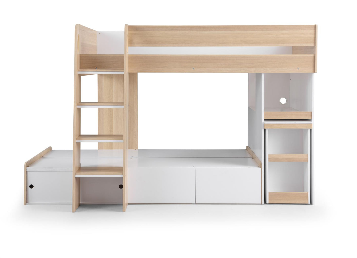 ECLIPSE BUNK BED - OAK/WHITE