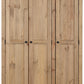 PANAMA 3 DOOR WARDROBE - NATURAL WAX