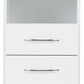 NEVADA 2-DRAWER BEDSIDE TABLE - WHITE