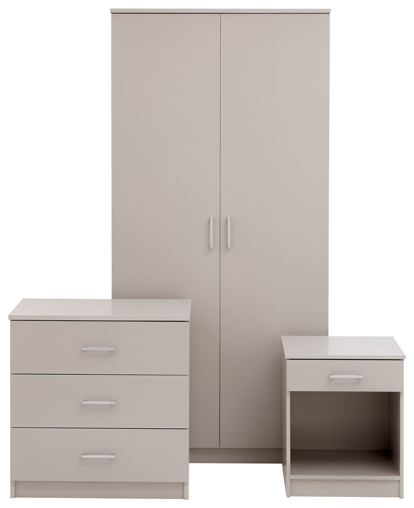 PANAMA 3 PIECE BEDROOM SET - GREY