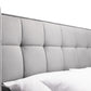 GATSBY VELVET BED - 5FT KING SIZE - LIGHT GREY