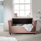 GENOA STORAGE WINDOW SEAT - BLUSH PINK