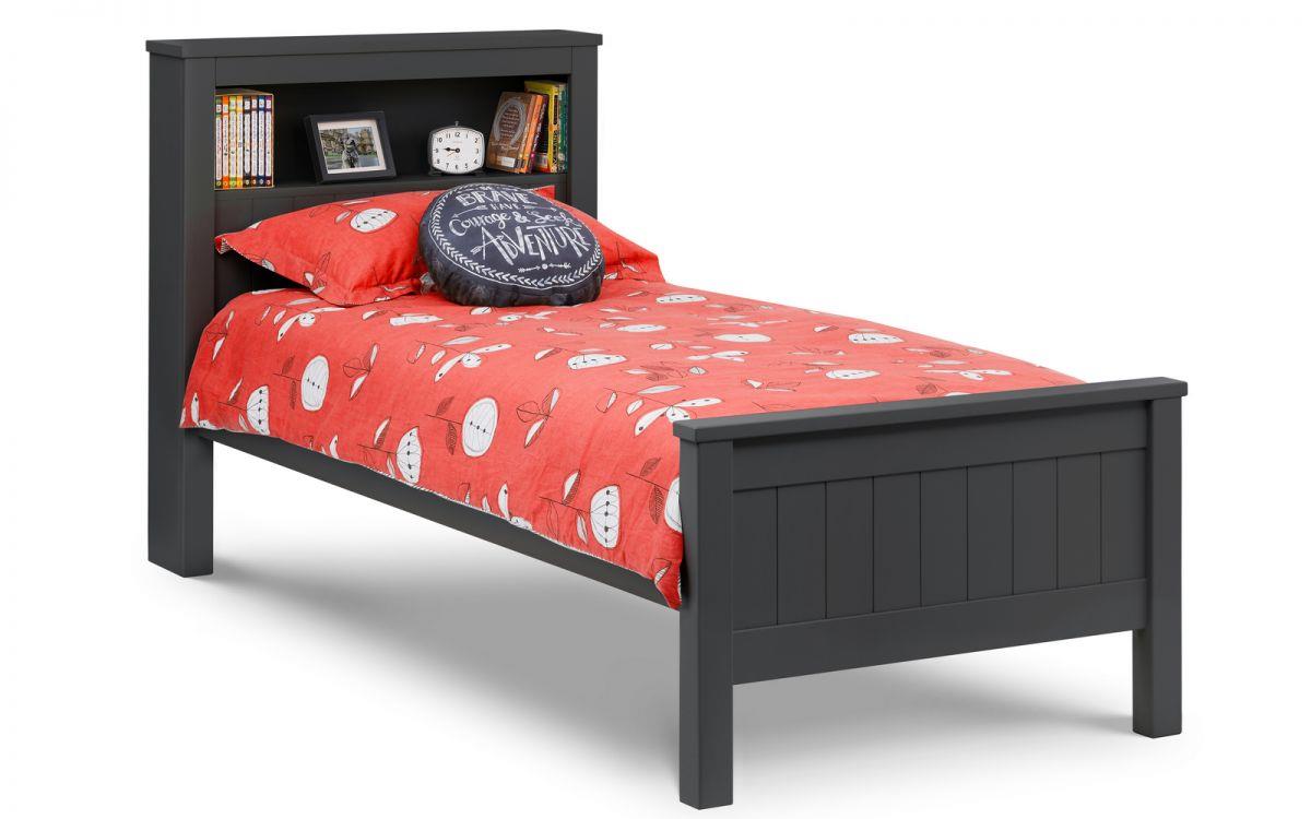 MAINE BOOKCASE BED - ANTHRACITE