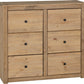 PANAMA 6 DRAWER CHEST - NATURAL WAX