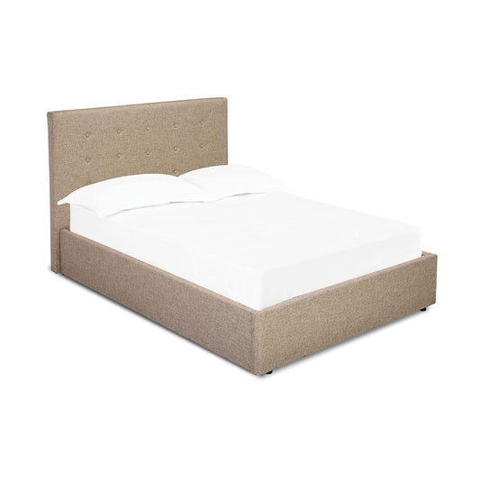 LUCCA FABRIC BED - 5FT KING SIZE - BEIGE