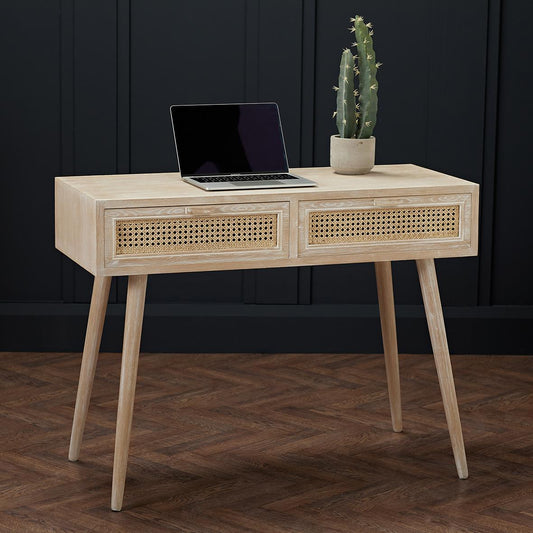 TOULOUSE DESK - WHITE/OAK