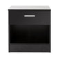 OTTAWA 1-DRAWER BEDSIDE TABLE - BLACK