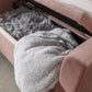 GENOA STORAGE WINDOW SEAT - BLUSH PINK