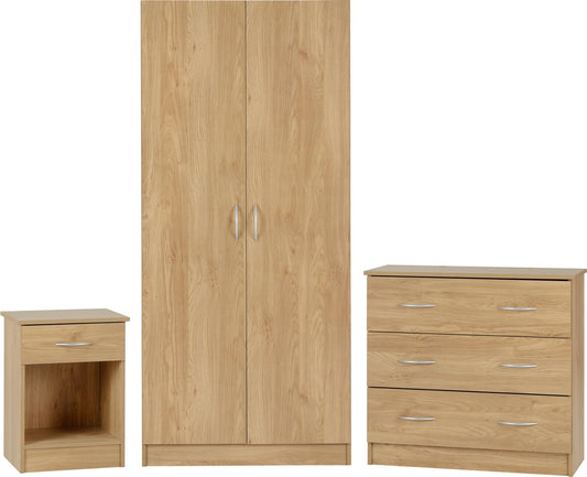 BELLINGHAM 3 PIECE BEDROOM SET - OAK