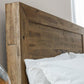 HOXTON WOODEN BED - 6FT SUPER KING SIZE - RUSTIC OAK