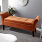 OSBOURNE STORAGE WINDOW SEAT - RUSSET