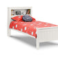 MAINE BOOKCASE BED - SURF WHITE