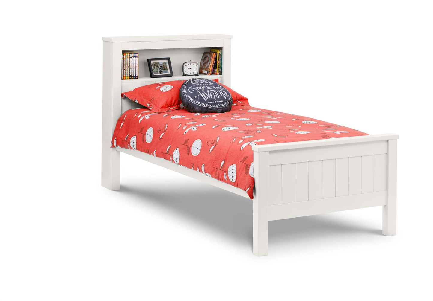 MAINE BOOKCASE BED - SURF WHITE