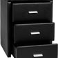 PRADO 3-DRAWER BEDSIDE TABLE - BLACK