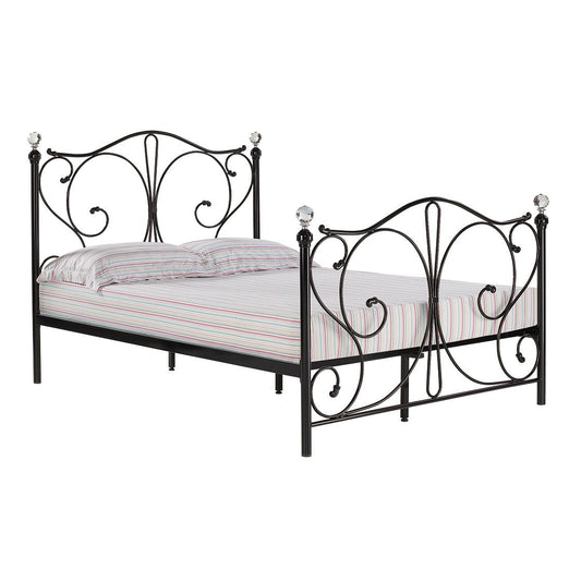 FLORENCE METAL BED - 4FT6 DOUBLE - BLACK