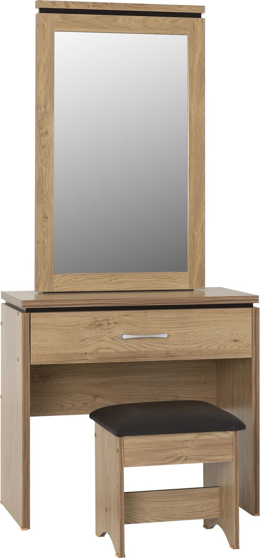 CHARLES DRESSING TABLE SET - OAK